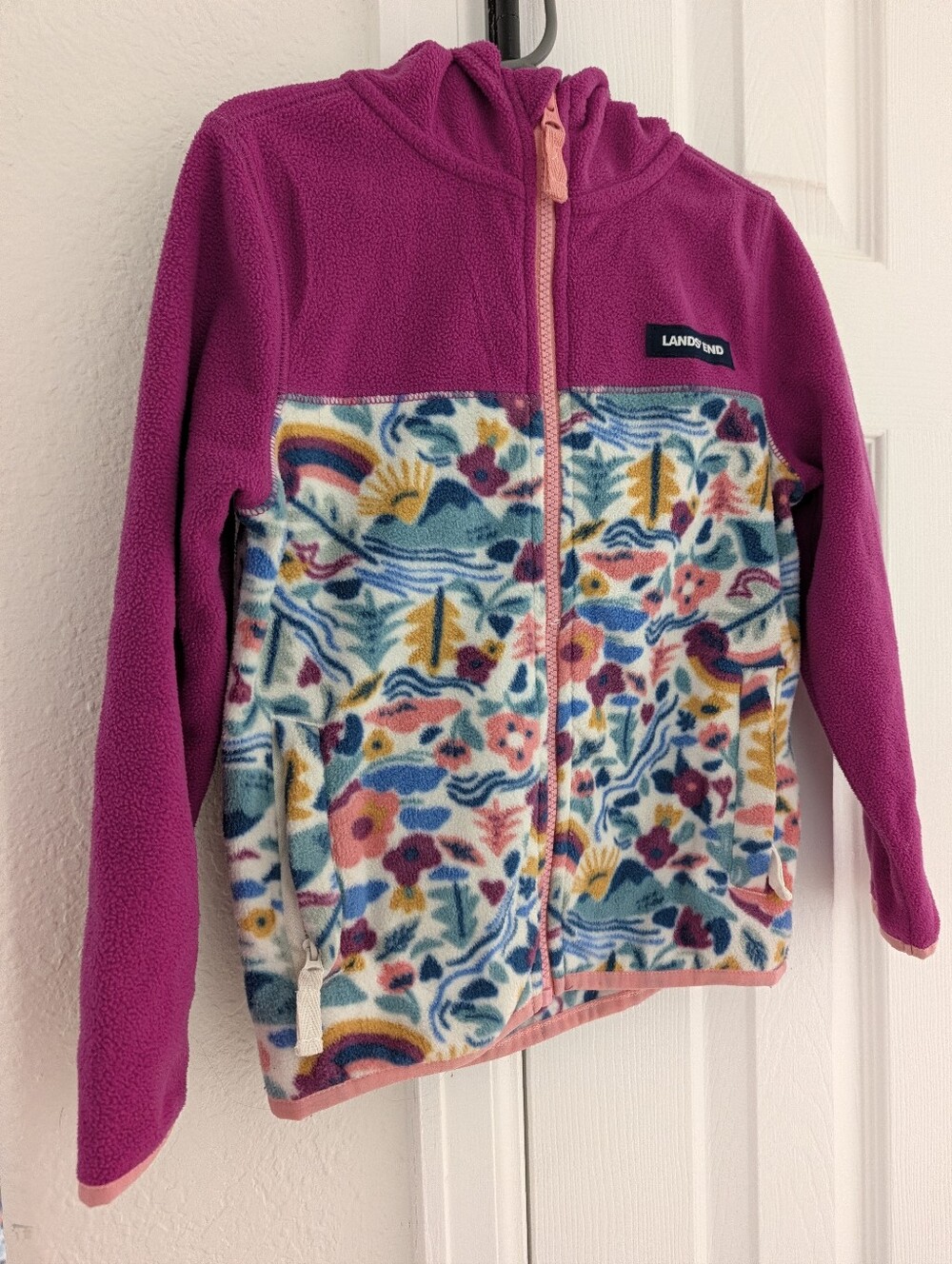 Girls Lands End Fleece jacket Size 5T